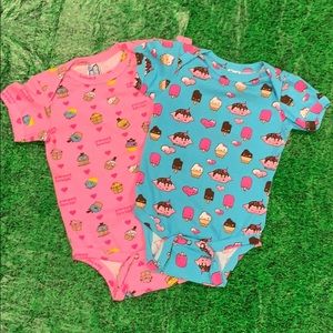 David & Goliath Little Goliath baby onesie lot NWT